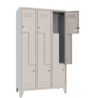 Armadio spogliatoio a Z metallico 6 posti