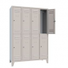 Armadio spogliatoio metallico sovrapposto 4+4