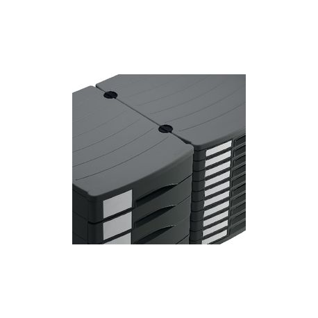 CASSETTIERA MODULARE 5 CASSETTI NERO