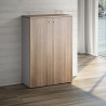 Mobile medio con ante 2 ripiani linea "Stilo" 90cm x 40,1cm x 129,3cm - noce