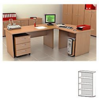 Mobile Alto Giorno 3R Lione 80X35X180 Noce