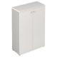 Mobile medio con ante 2 ripiani linea "Stilo" 90cm x 40,1cm x 129,3cm - grigio