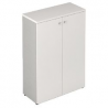 Mobile medio con ante 2 ripiani linea "Stilo" 90cm x 40,1cm x 129,3cm - grigio