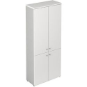 Mobile alto con 4 ante legno 4 ripiani linea "Stilo" 90cm x 40,1cm x 212,5cm - grigio