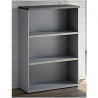 Mobile medio 2 ripiani Matiz 90cm x 40,1cm x 129,3cm - acero