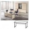 Scrivania linea "Matiz" 140 cm - acero