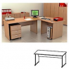 Scrivania Lione 80X80X72 Noce