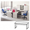Scrivania linea "Matiz" 160 cm - grigio
