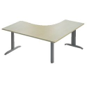 Scrivania Orientamento Destro Stilo 160X160 Acero