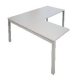 SCRIV SAG QUADRA 160X160X72,5 GRIGIO  DL