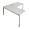 Scrivania Sagomata Quadra 160X160X72,5 Grigio