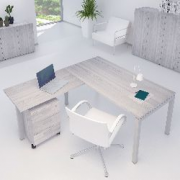 SCRIVANIA ROVERE CHIARO GAMBA PONT120X80