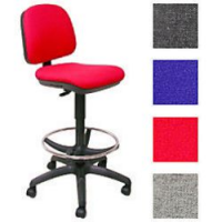 Sedia per disegnatore in tessuto - blu