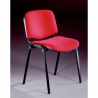 Sedia attesa in tessuto ignifugo - rosso