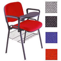 Sedia attesa in tessuto ignifugo - grigio