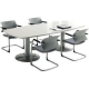 Tavolo Riunione Ovale 240X110 - noce