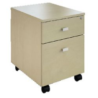 Cassettiera linea "Matiz" 2 cassetti per cart sosp  - acero