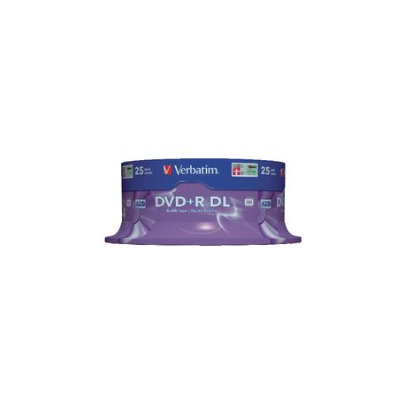 PACK25 DVD+R VERBATIM DL 8.5GB 8X SPIN