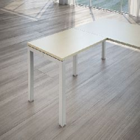 Allun Scrivania Rett+G Quadra 80X60 Acero