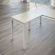 ALLUN SCRIV RETT+G QUADRA 80X60 ACERO DL