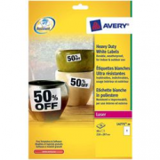 AVERY CF 25 FF 189 ETICH. RIMOVIBILI STAMPA LASER E INKJE COD. L4731REV 25,4X10