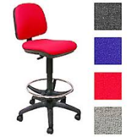 Sedia per disegnatore in tessuto - antracite