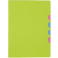 CF5 CARTELLINE VE LIME PAGNA 5 SCOMPARTI