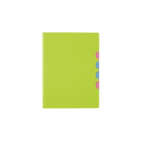 CF5 CARTELLINE VE LIME PAGNA 5 SCOMPARTI