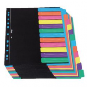 DIVISORI NERI 12 TASTI COLORATI 240 GR