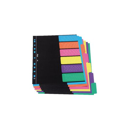 DIVISORI NERI 6 TASTI COLORATI 240 GR