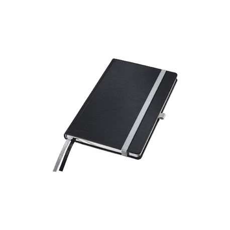 TACCUINO NERO SATIN LEITZ STYLE QUADR A5