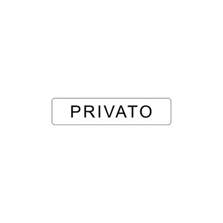 TARGHETTA 200X45 PRIVATO