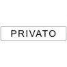 TARGHETTA 200X45 PRIVATO