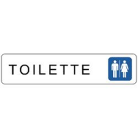 TARGHETTA 200X45 TOILETTE UOMINI/DONNE