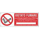 CARTELLO 350X125 VIETATO FUMARE (DECR.)