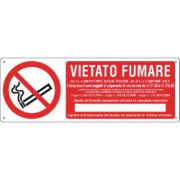 CARTELLO 350X125 VIETATO FUMARE (DECR.)