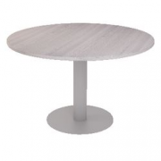 TAVOLO RIUN.CIRCOL.ROVERE BASE METALL120