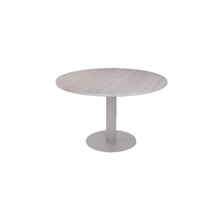 TAVOLO RIUN.CIRCOL.ROVERE BASE METALL120