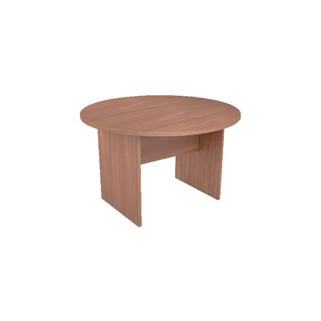 TAVOLO RIUN.CIRCOL.NOCE FIANCO LEGNO 120