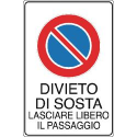 CARTELLO 300X200 DIVIETO DI SOSTA