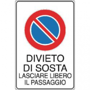 CARTELLO 300X200 DIVIETO DI SOSTA