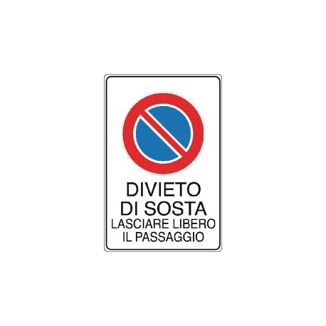 CARTELLO 300X200 DIVIETO DI SOSTA