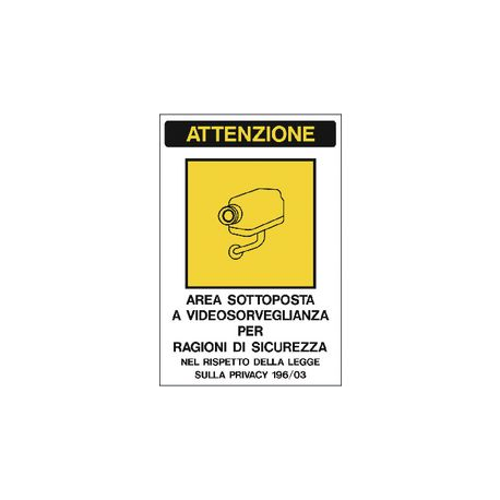 CARTELLO 300X200 AREA VIDEOSORVEGLIATA