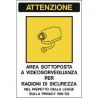 CARTELLO 300X200 AREA VIDEOSORVEGLIATA