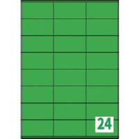 ETICHETTE MULTIFUNZIONE FLUORESCENTI VERDE LASER TICO 70X36MM 1680 PZ