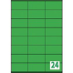 TICO CF 70 FF 24 ETICH. VERDE FLUORESCENTI AUTOADESIVE CON MARGINI STAMPA LASER COD. LP4FV-7036 70X36
