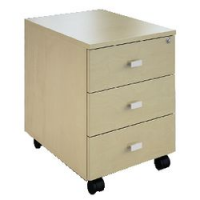 Cassettiera linea "Matiz" 3 cassetti  - acero