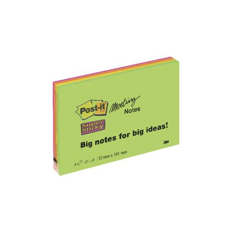 POST-IT MEETNOTE 152X101 SUPERSTICKY 4PZ