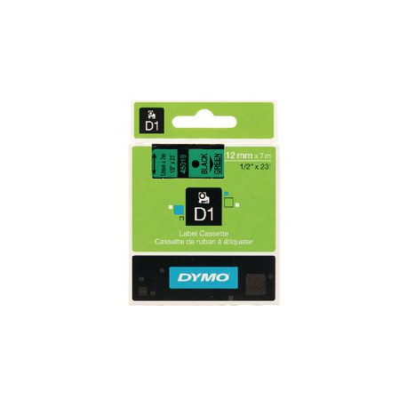 DYMO NASTRO 12MMX7M NERO-VERDE