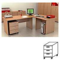 Cassettiera 3Cass Lione 43X52X60 Noce